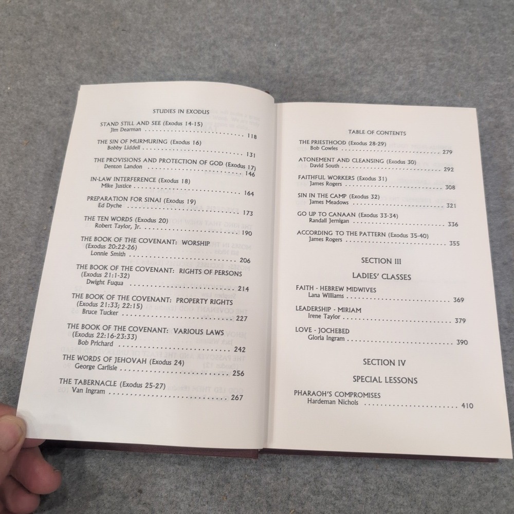 Studies in Exodus 1997 East Tennessee School of Preaching Lectureship Hardcover - Picture 6 of 7